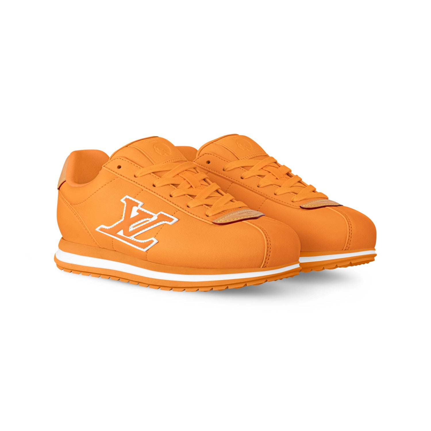 Louis Vuitton LV BUTTERSOFT Men's and Women's Spring/Summer Fashion Casual Round Toe Lace Up Logo Letter Decorated Leather Low Top Printed Sneakers Casual Shoes #78846  #335472