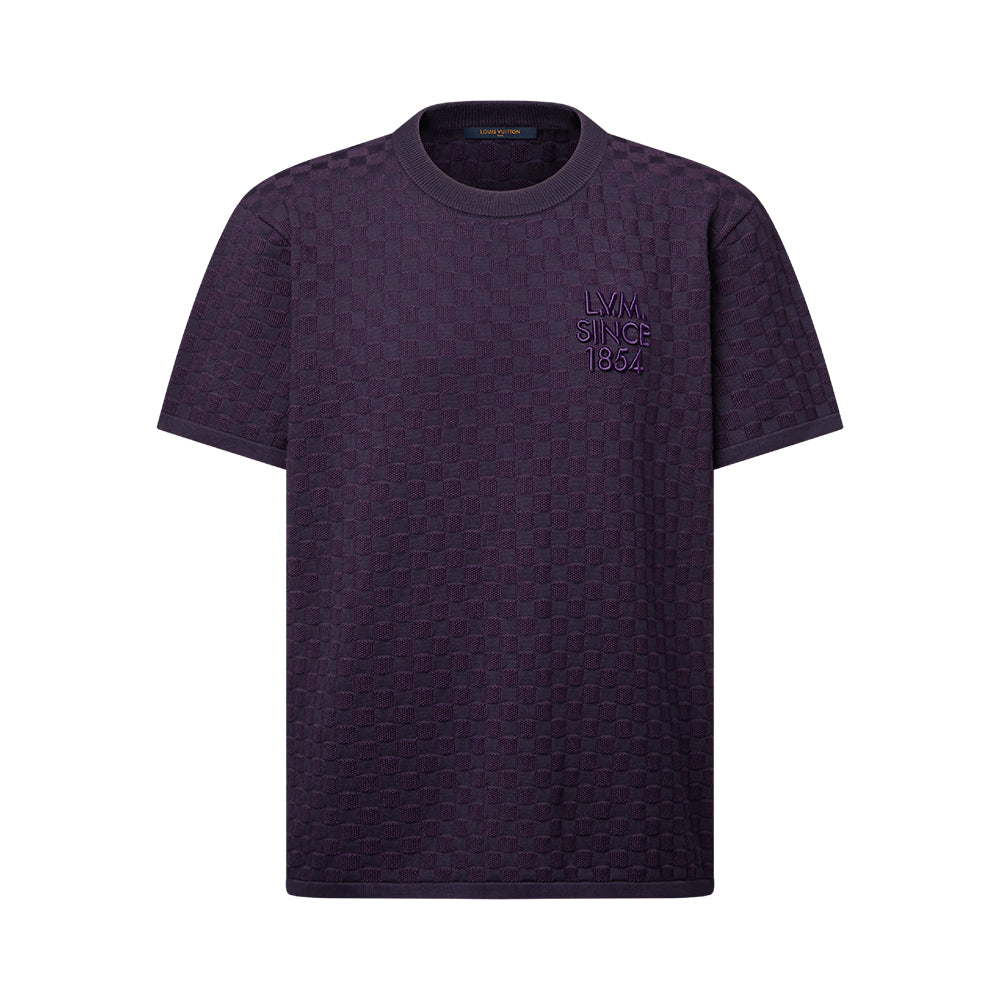 Louis Vuitton Damier Jacquard Short-Sleeved Crewneck #337091