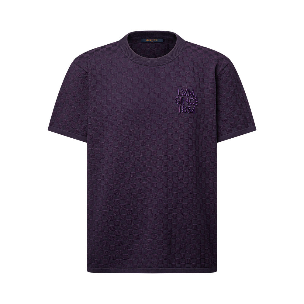 Louis Vuitton Damier Jacquard Short-Sleeved Crewneck #337091