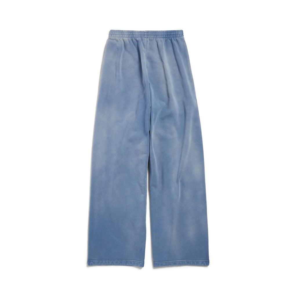 Balenciaga Men's Four Seasons Logo Printed Mid Waist Washed Gradient Loose Casual Sweatpants #71895