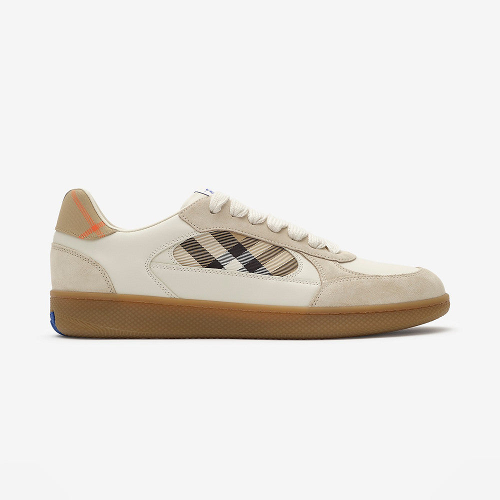 Burberry Leather Suede and Check Terrace Sneakers #385998