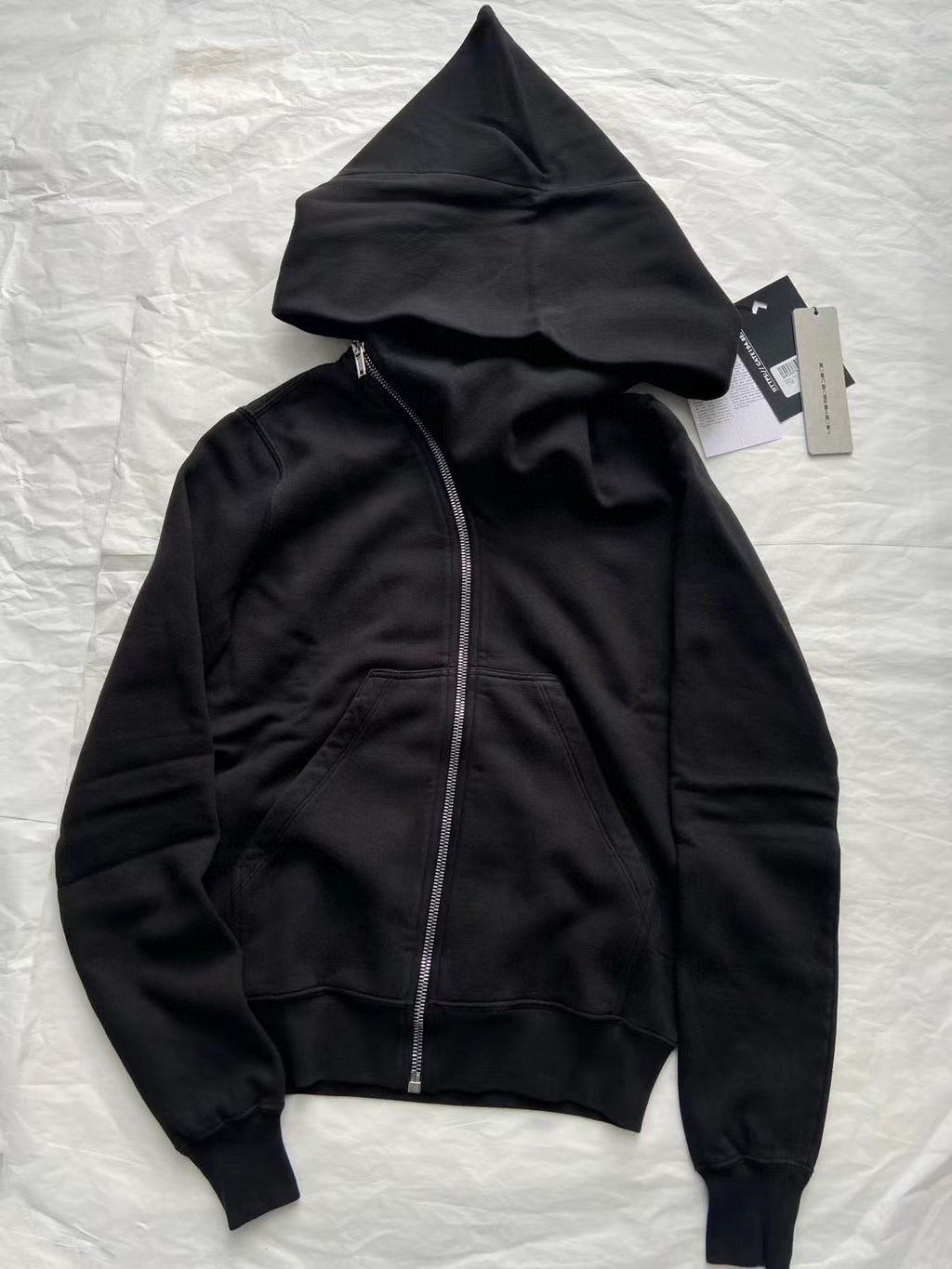 Rick Owens Irregular Zipper Jacket Coat Ngvp #6553