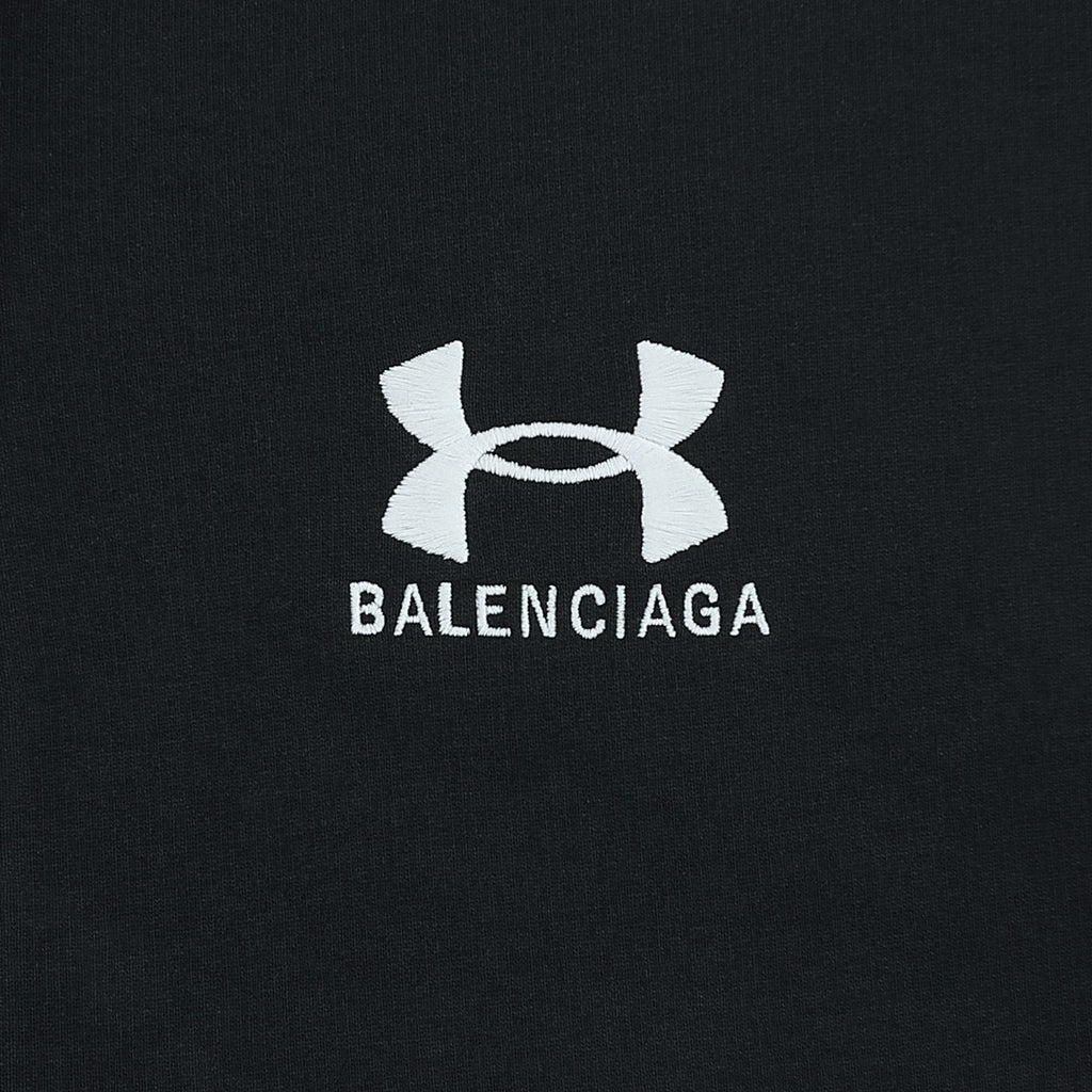 Balenciaga X Under Armour Men's and Women's Alphabet Printed Hooded Zipper Long Sleeve Sweatshirt Jacket Knit Sweatpants Pants Set Suit #72338