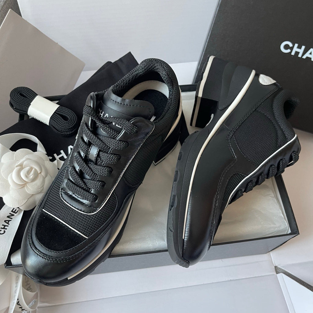 Chanel Sneakers Mixed Fibers Shiny Calfskin Suede Calfskin #335039