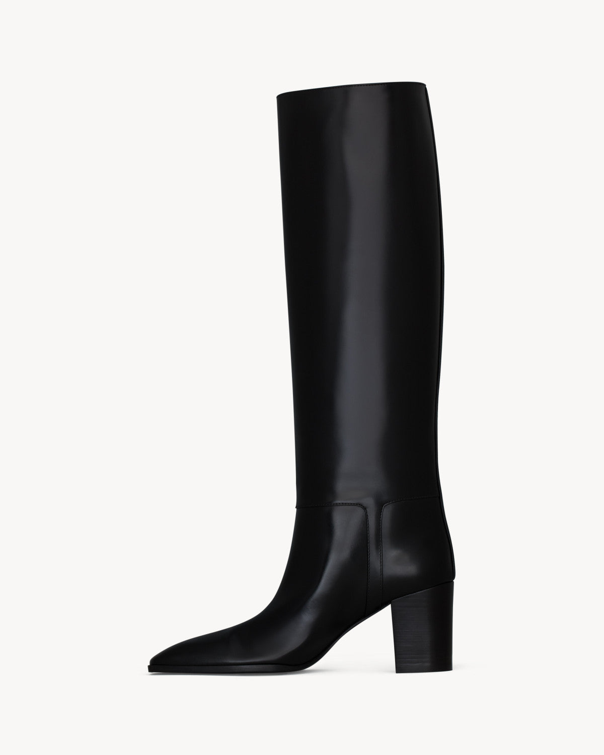 Saint Laurent Women's JULIA Boots In Smooth Leather In Black #329674