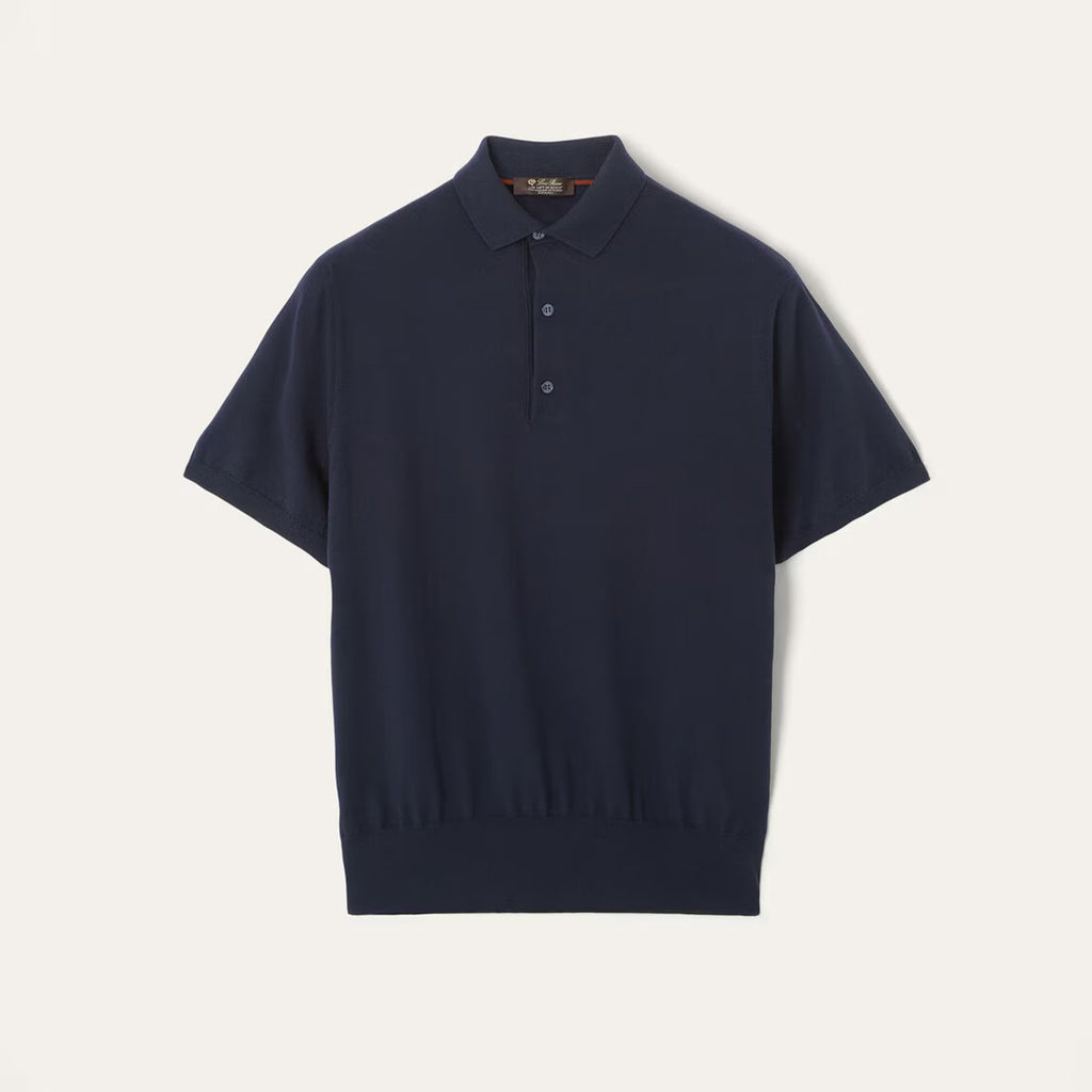 Loro Piana King's Gift® Men's Polo Shirt Spring Summer Fashion Casual Button Short Sleeve Top Knitted T-shirt Lapel Men's Clothes Ngvp #9957
