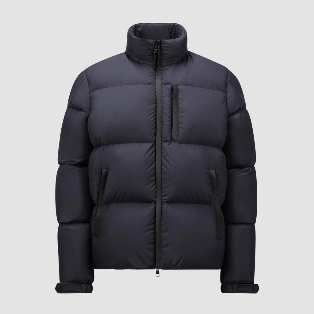 Moncler Men's Autumn and Winter Solid Color Standing Collar Zipper Long Sleeve Puffer Down Jacket #73584