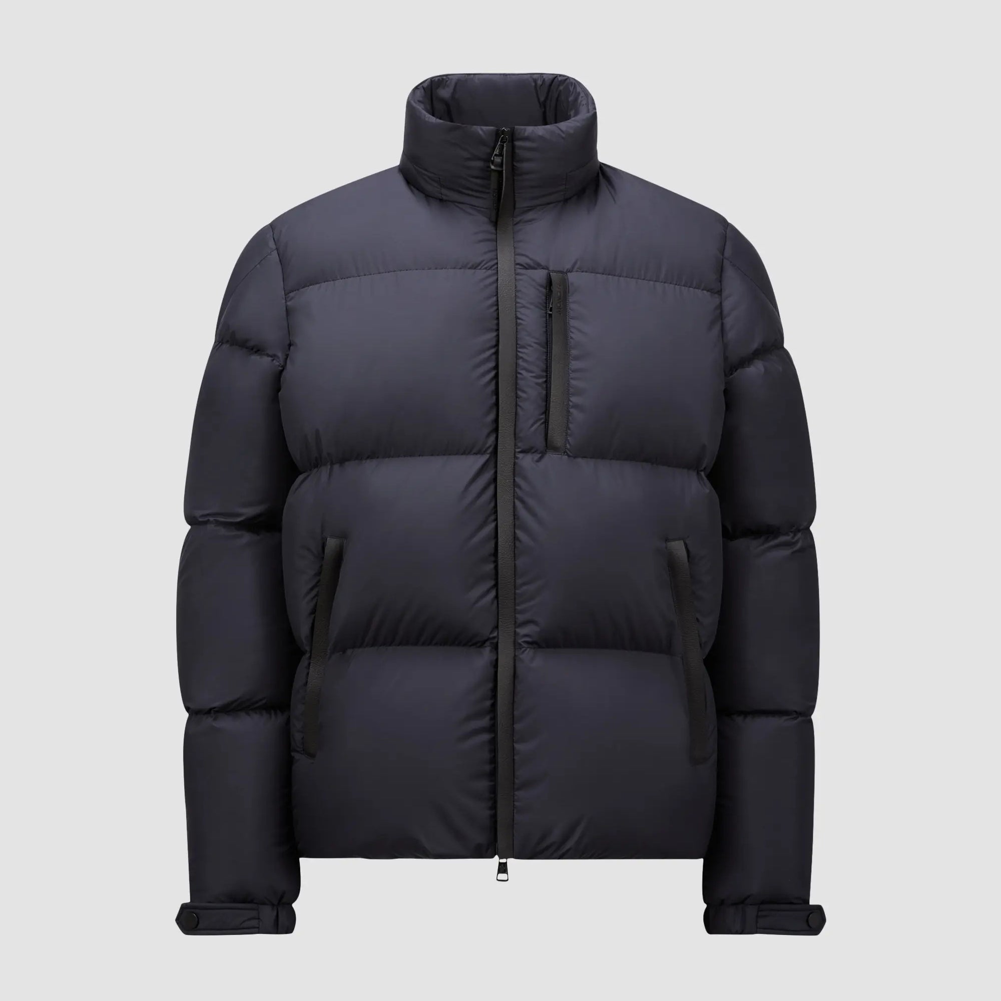 Moncler Men's Autumn and Winter Solid Color Standing Collar Zipper Long Sleeve Puffer Down Jacket #73584
