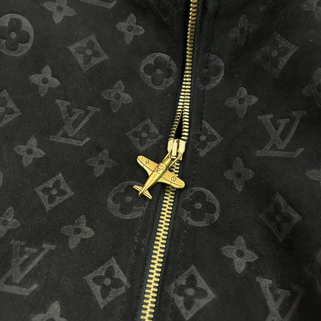 Louis Vuitton Men's Autumn and Winter Letter Printed Solid Color Zipper Long Sleeve Jacket #73149
