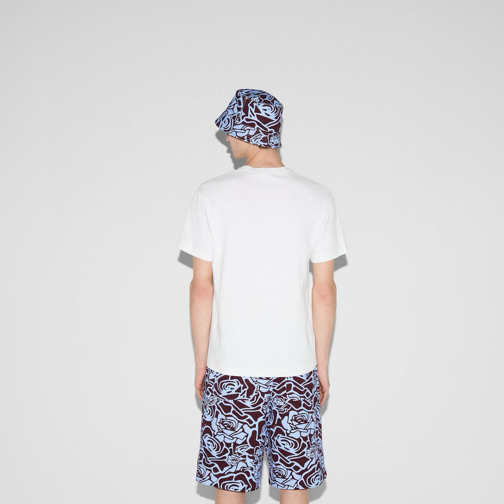 Gucci Men's Summer Logo Print Embroidery Solid Color Cotton Jersey Short Sleeve T-Shirt #76314