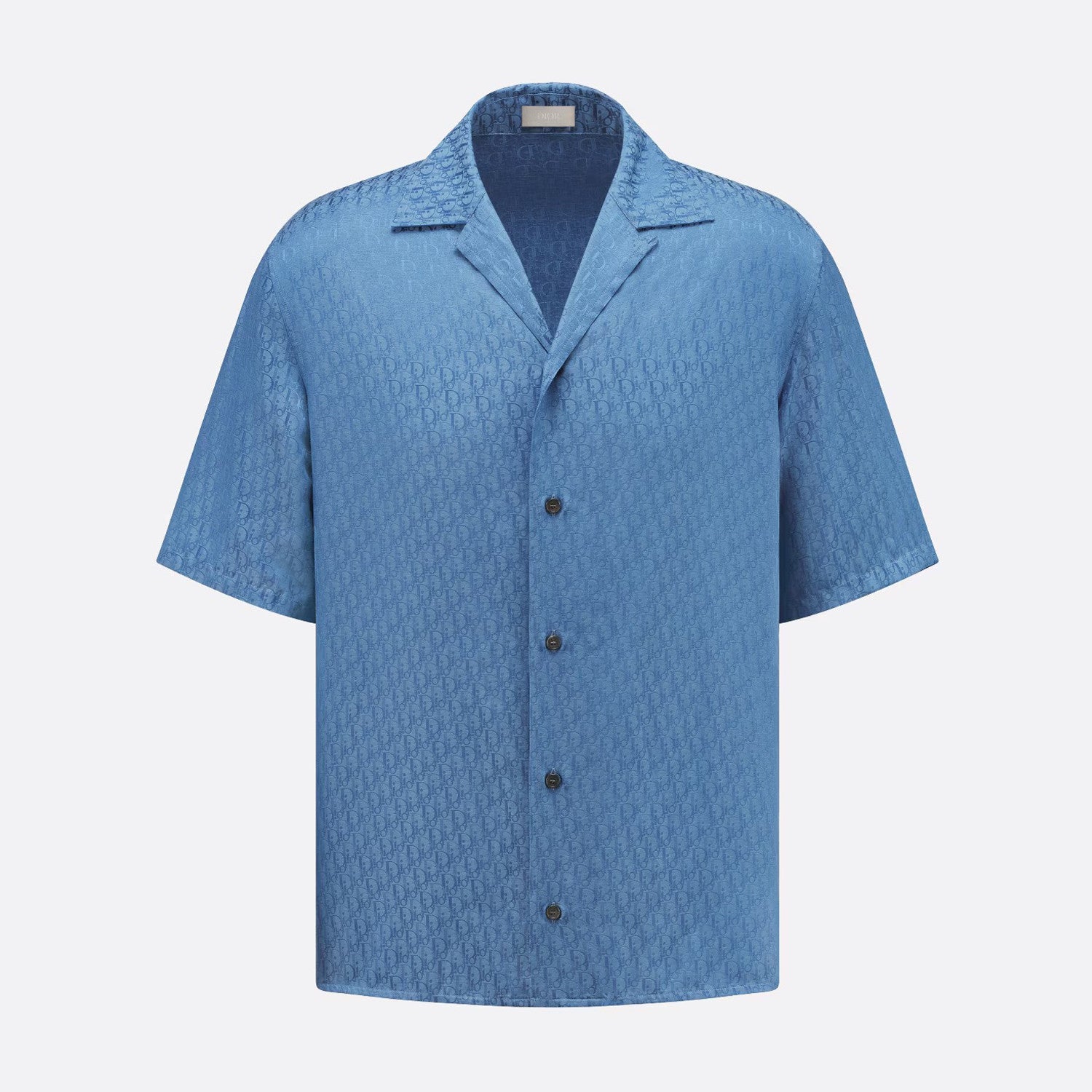 Dior Men's Summer Solid Color Letter Printed V-Neck Single Breasted Short Sleeve Shirt Elastic Waist Shorts Pants Set Suit #99769