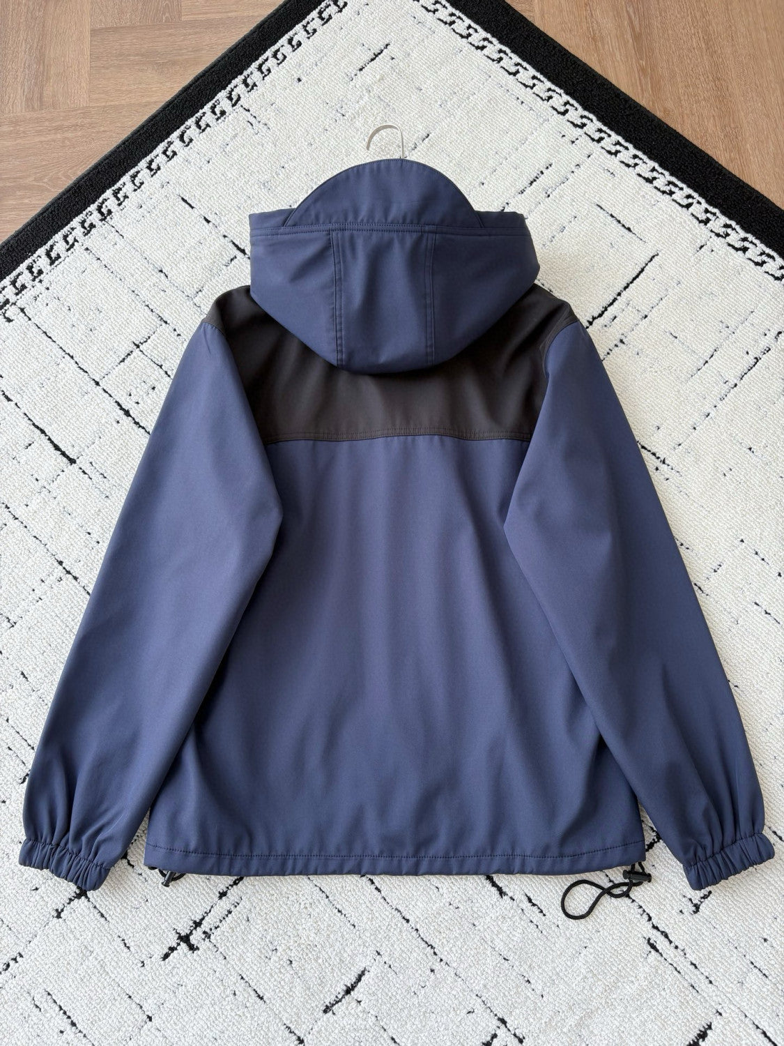 Celine Men's And Women's Spring/fall Fashion Casual Color Block Hooded Jacket With Drawstring Waist Jacket #78934
