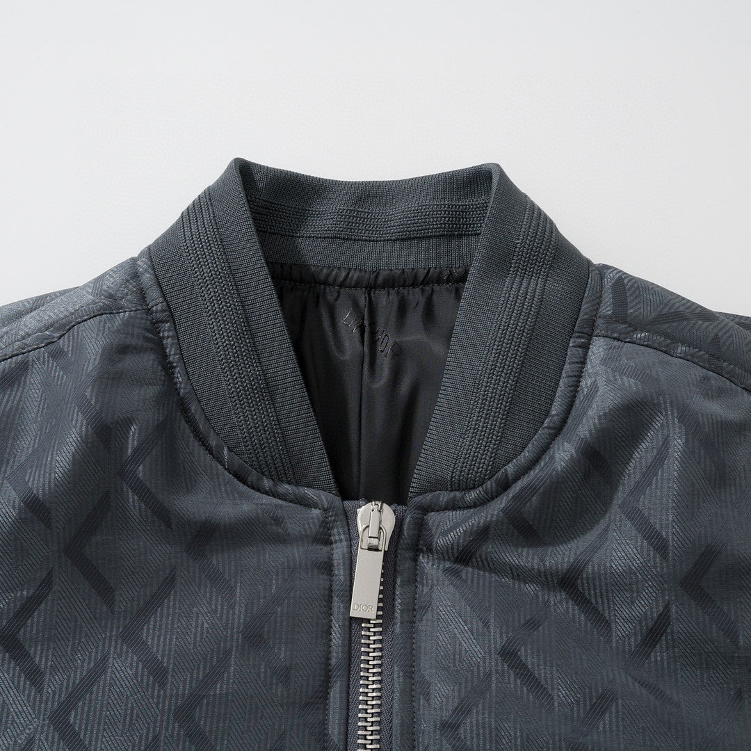 Dior Jacquard Zipper Jacket #96117