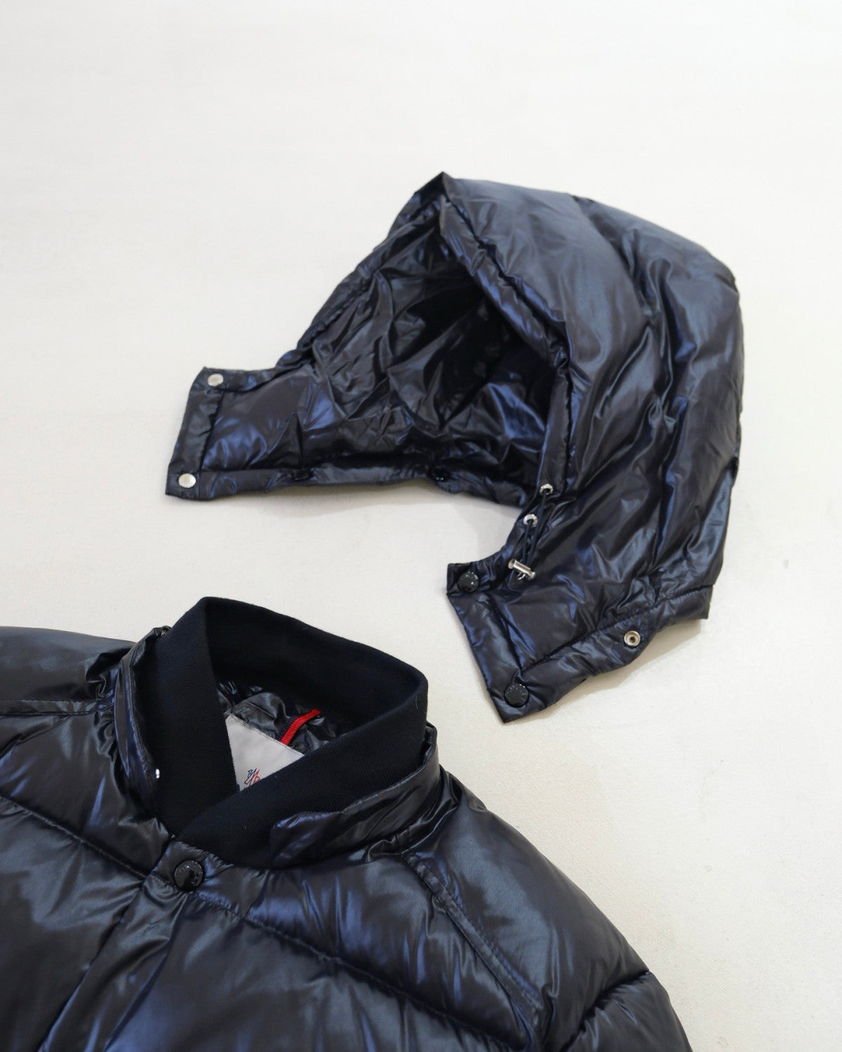 Moncler Black Maljasset Hooded Short Down Jacket #334164