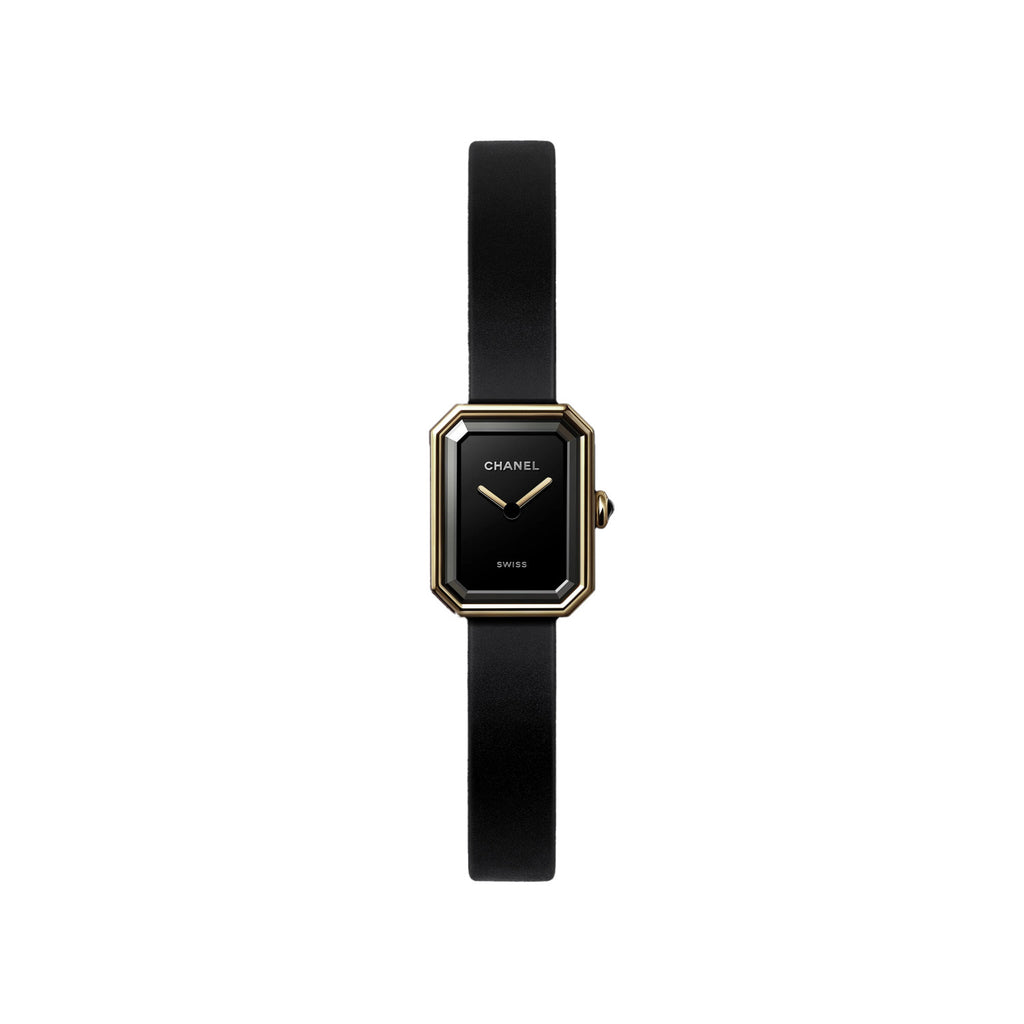 Chanel Premi¨¨re Ribbon Watch Diamond-set Dial Temperament Fashionable And Elegant Watch Black Dial 18k Gold Square Watch Accessories #71955
