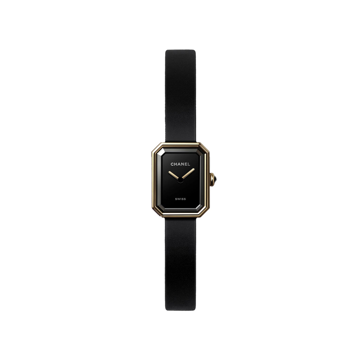 Chanel Premi¨¨re Ribbon Watch Diamond-set Dial Temperament Fashionable And Elegant Watch Black Dial 18k Gold Square Watch Accessories #71955