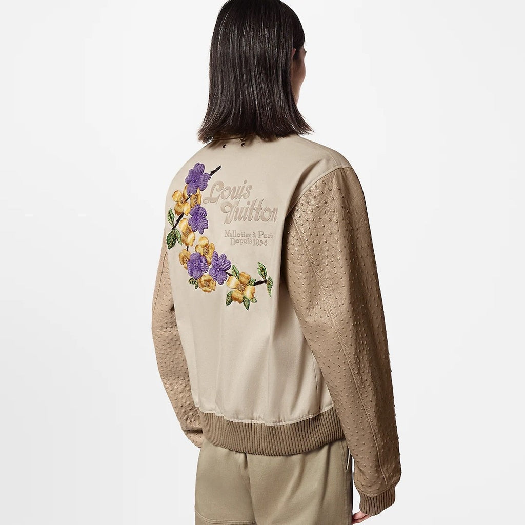 Louis Vuitton Men's Fall And Winter Floral Letters Embroidery Pattern Single Breasted Long Sleeved Jacket #73111
