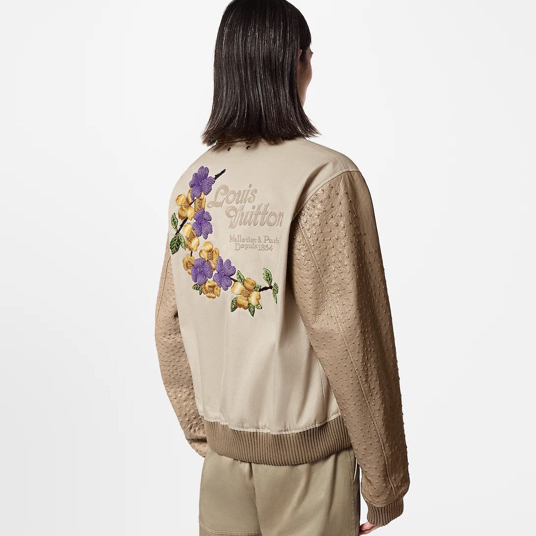 Louis Vuitton Men's Fall And Winter Floral Letters Embroidery Pattern Single Breasted Long Sleeved Jacket #73111
