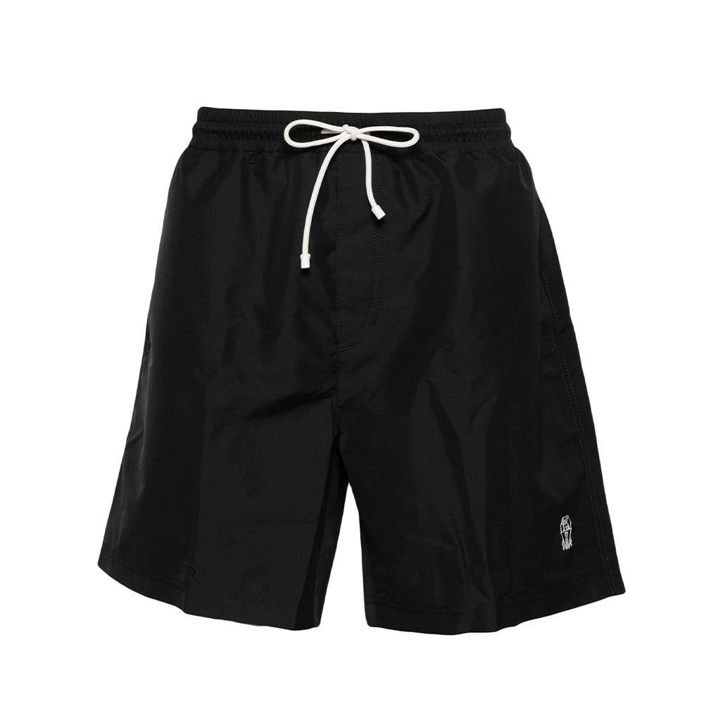 Brunello Cucinelli Men's Spring/Summer Fashion Solid Color Lace Up Casual Fit Swim Shorts Ngvp #8335