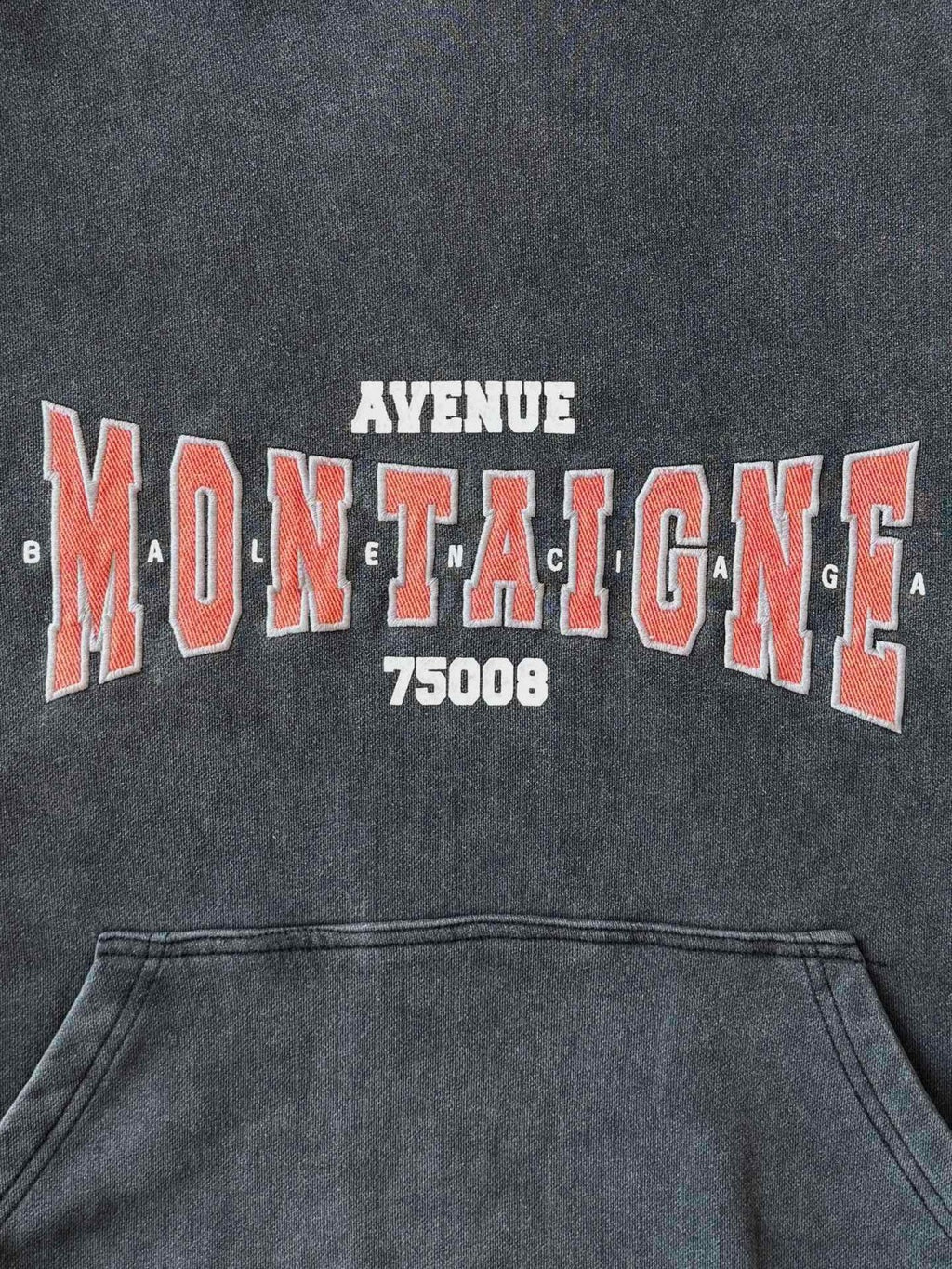 Balenciaga Men's Spring and Autumn Solid Color Letter Printed Cotton Hooded Sweatshirt #74277