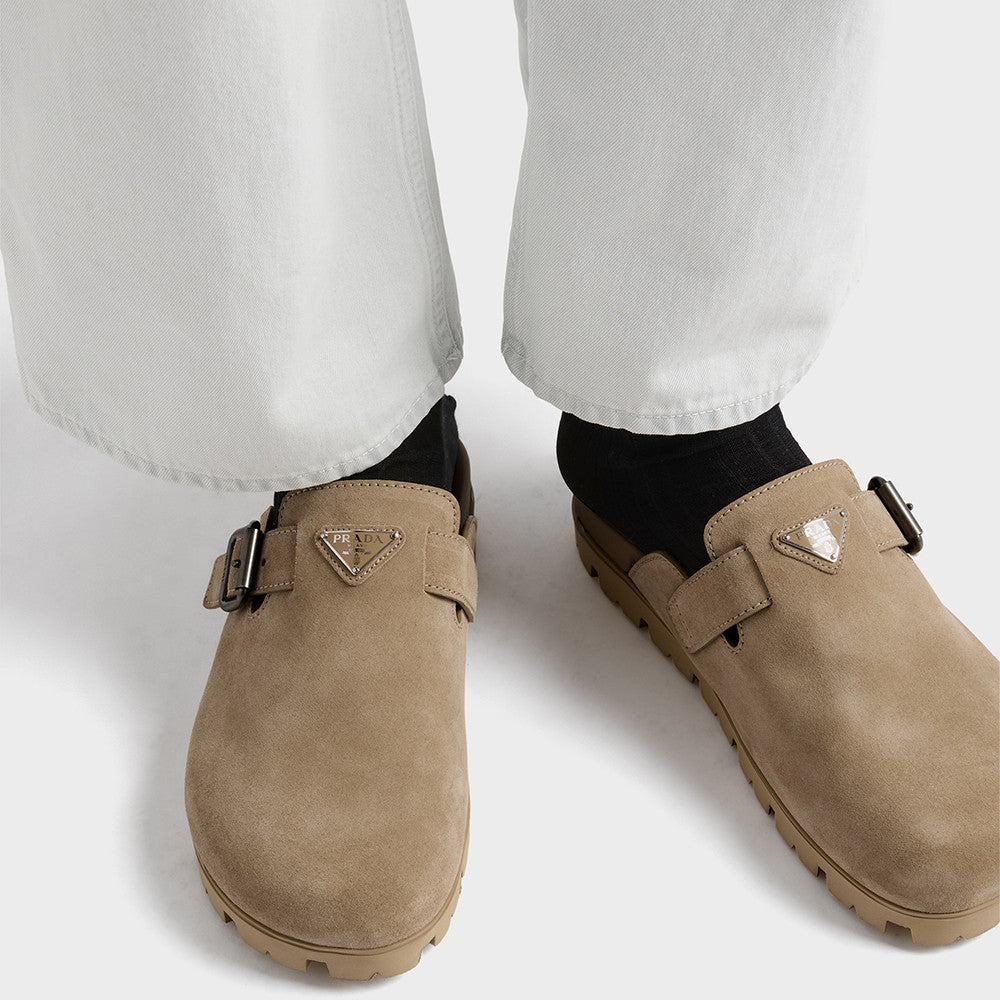 PRADA Suede Mules #384747