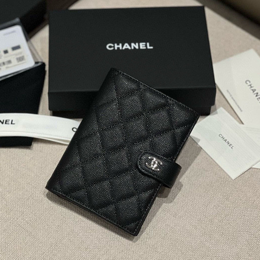 Chanel Caviar Quilted Passport Holder Black #334731
