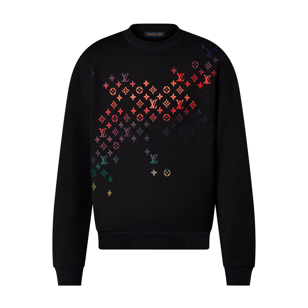 Louis Vuitton Men's Spring and Autumn Logo Embroidery Round Neck Cotton Pullover Sweatshirt #97951