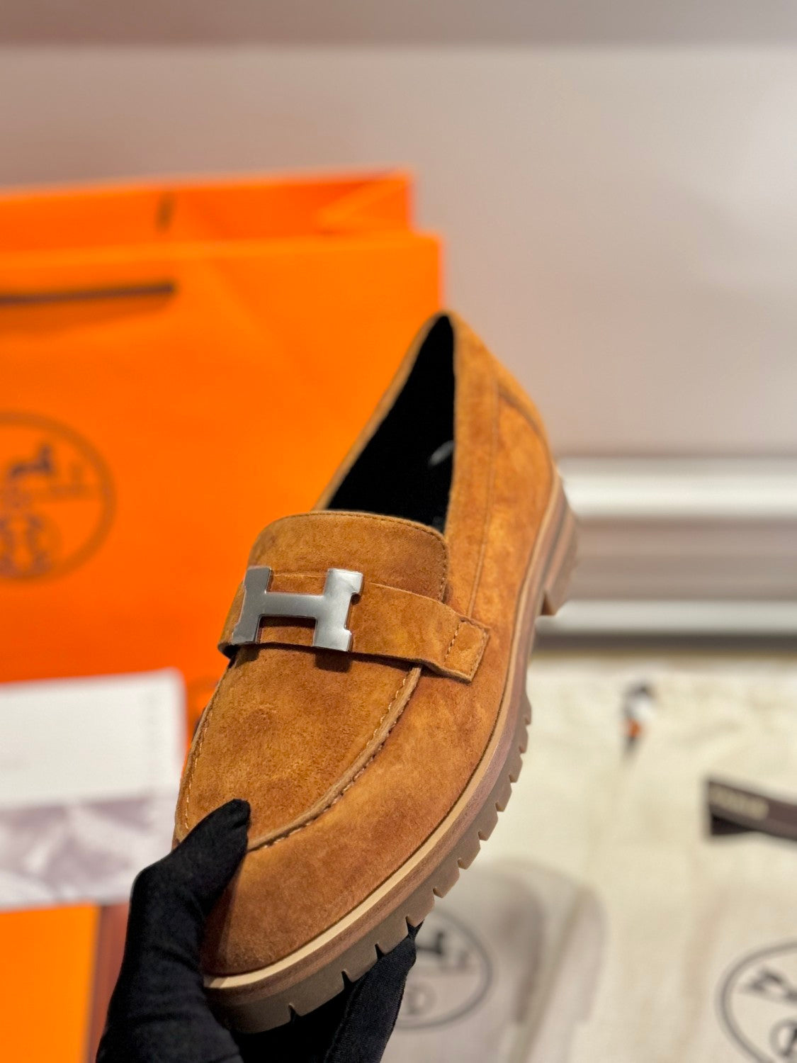 Hermes Faubourg Loafer #336752