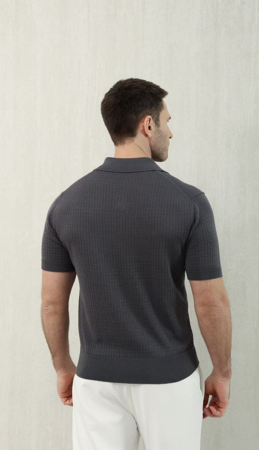 Loro Piana Men's Summer Refreshing Thin Knitted Lapel Short-sleeved Top Multicoloured Fashion Comfortable Temperament T-shirt Ngvp #9956