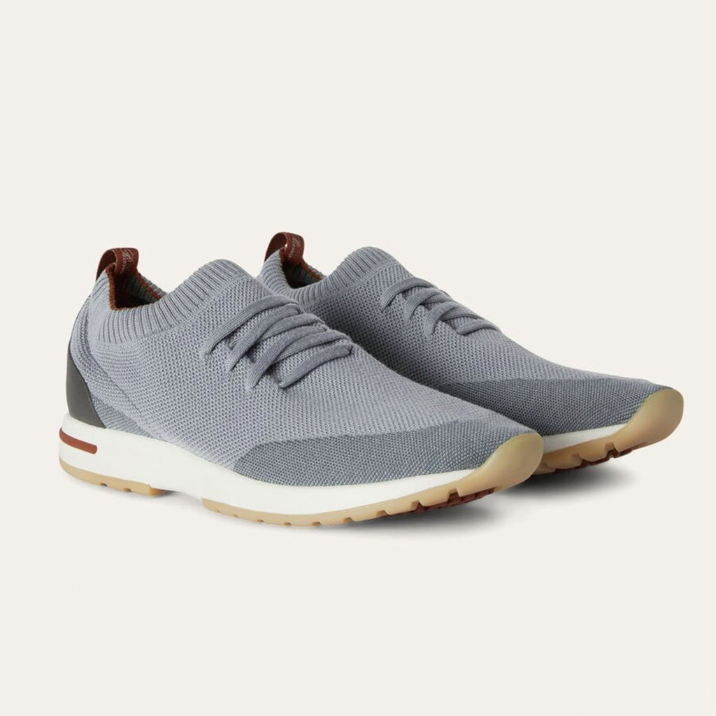 Loro Piana 360 Lp Flexy Walk Men's Autumn/winter Sports Shoes Two-tone Fashion Luxury Knit Comfortable Casual Footwear Ngvp #2435