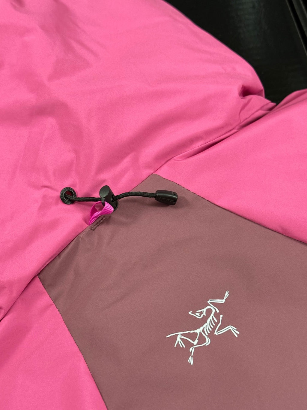 Arcteryx Men's And Women's Fall And Winter Splicing Logo Hard Shell Hooded Zipper Down Long Sleeved Jacket #73883