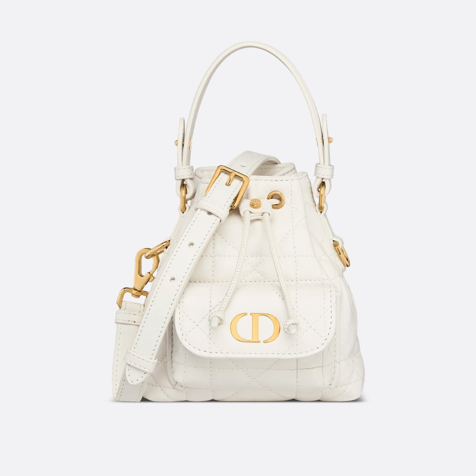Dior Caro Women's Fashion Classic Solid Color Lambskin Cd Logo Mini Bucket Bag Shoulder Bag Crossbody Bag Bags S5250UNOZ_M030 #78351