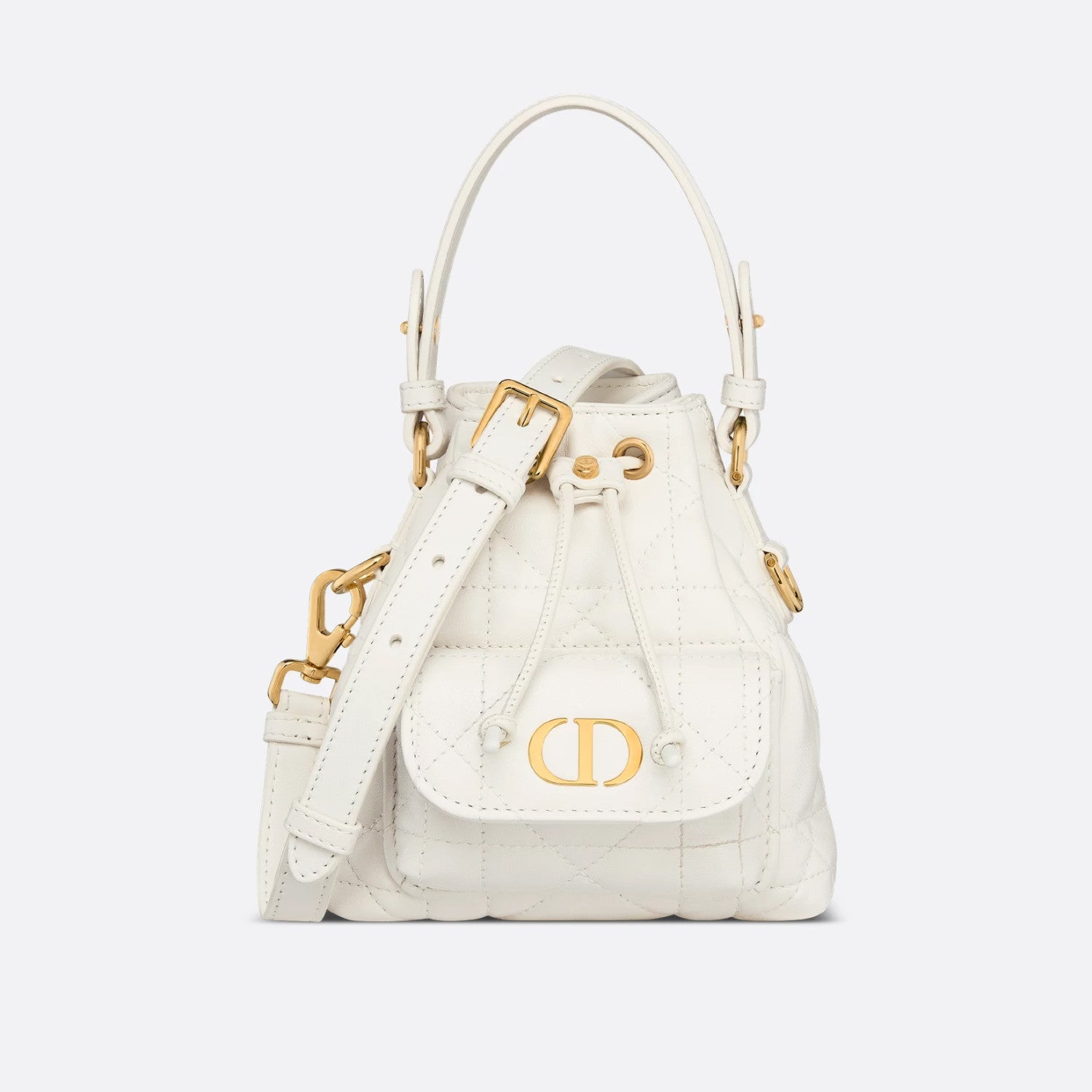 Dior Caro Women's Fashion Classic Solid Color Lambskin Cd Logo Mini Bucket Bag Shoulder Bag Crossbody Bag Bags S5250UNOZ_M030 #78351