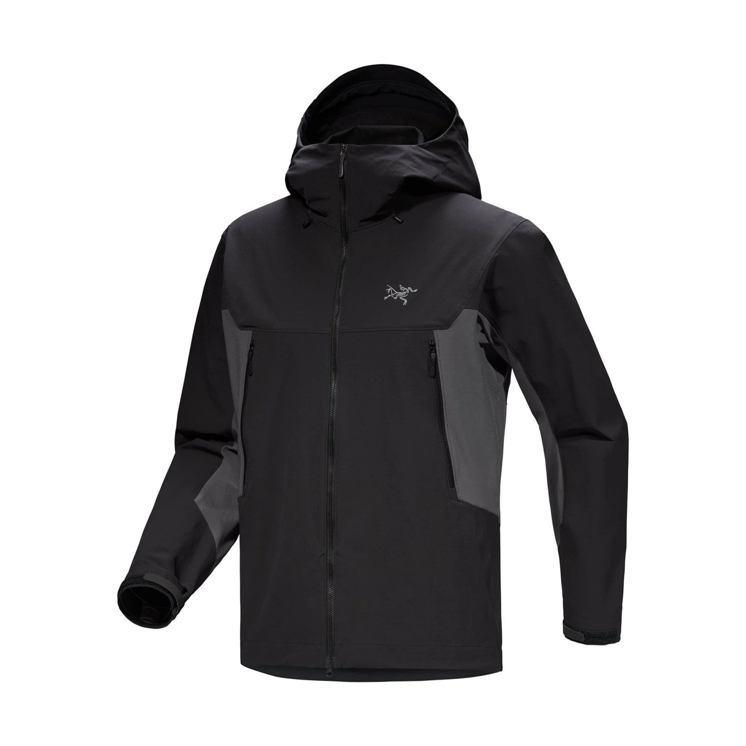 Arcteryx Serratus Hoody Men's Autumn/winter Fashion Casual Solid Color Logo Embroidery Soft Shell Fabric Hooded Zipper Jacket #78322