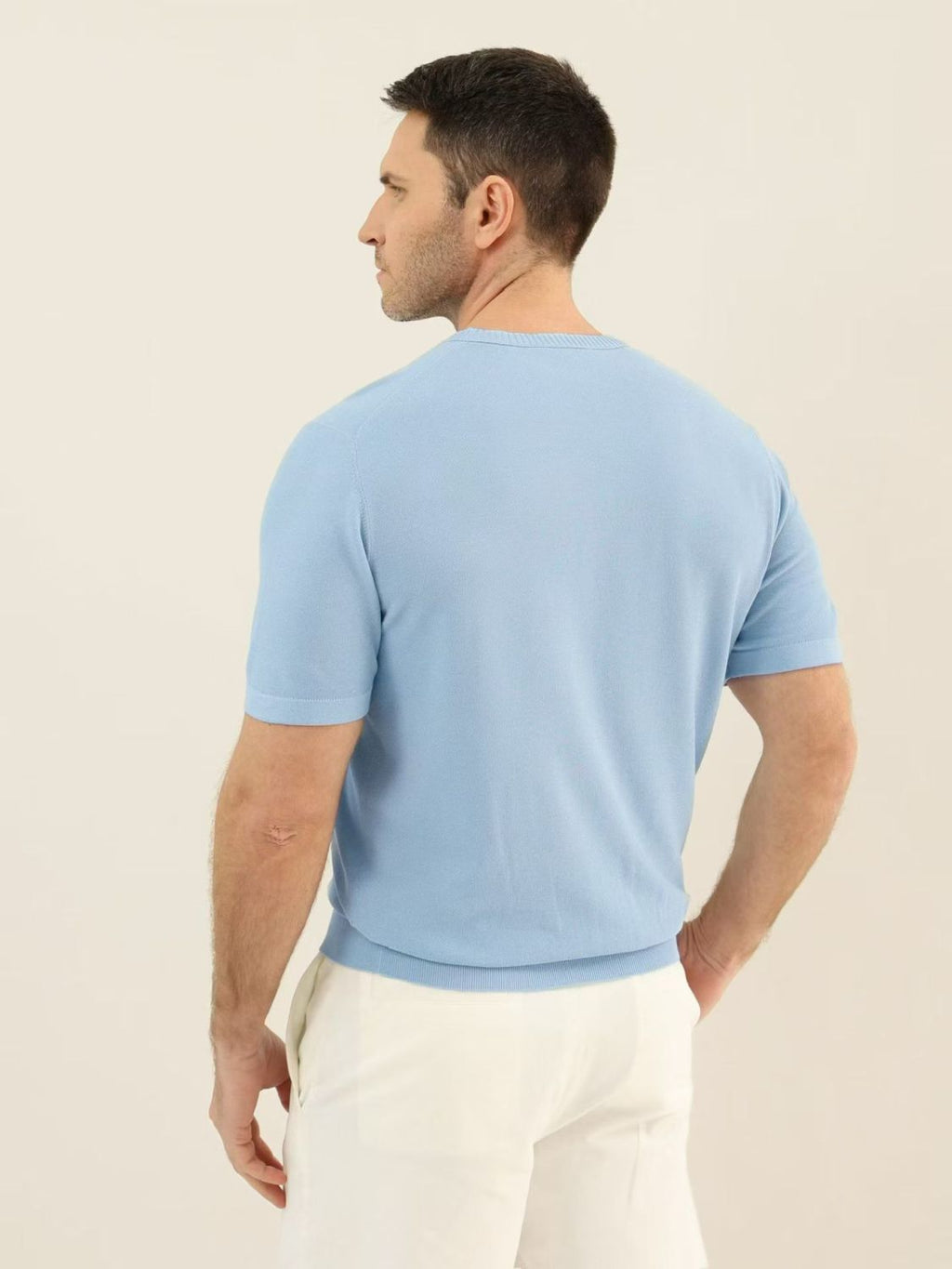 Loro Piana Solid Color Round Neck Pullover Short Sleeve T-shirt #377035