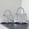Balenciaga Hourglass Women's Solid Color Full Rhinestone Printed Hourglass Bag Tote Shoulder Crossbody Bags #76123