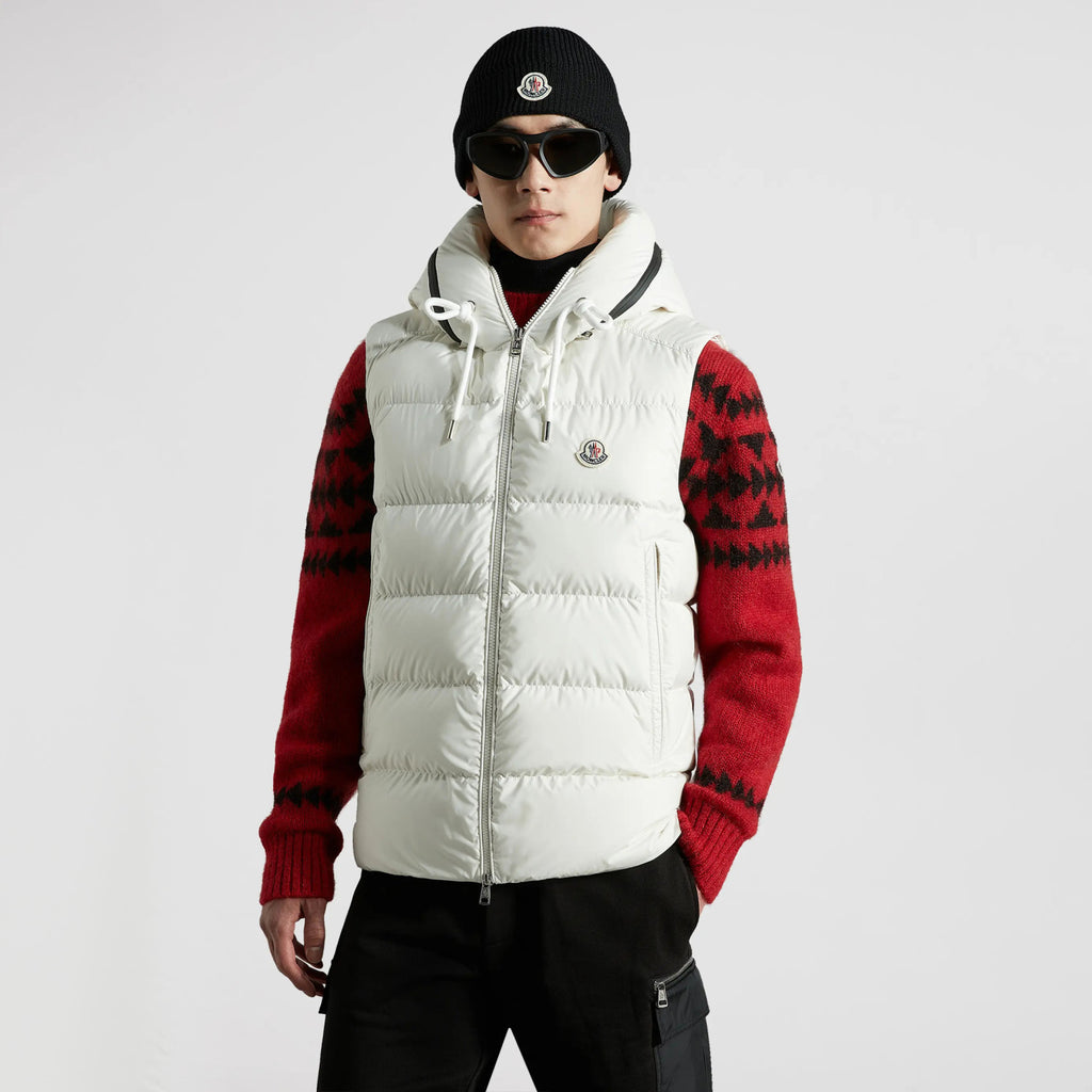 Moncler Cardamine Men'S Hooded Down Waistcoat Autumn And Winter Fashion Comfortable Simple Warm Logo Zip Jacket Vest #81158
