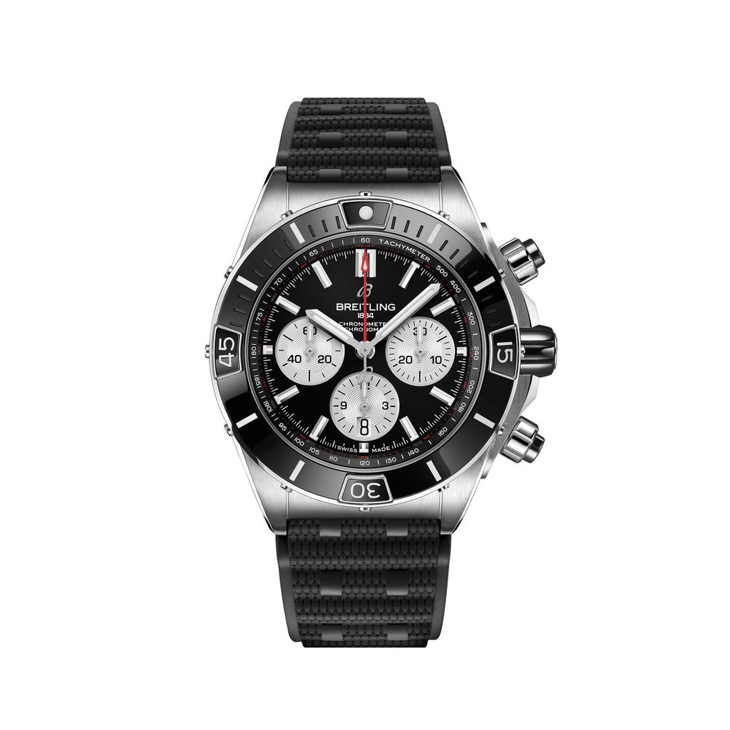 Breitling Silicone Bracelet Mechanical Watch #96675