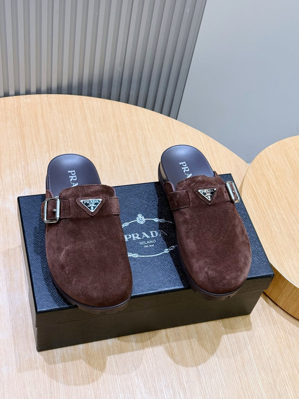 PRADA Suede Mules #384747