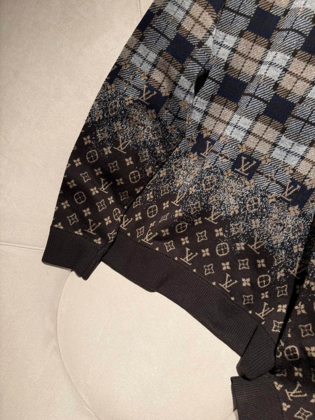 Louis Vuitton Monogram Faded Plaid Hoodie #337090