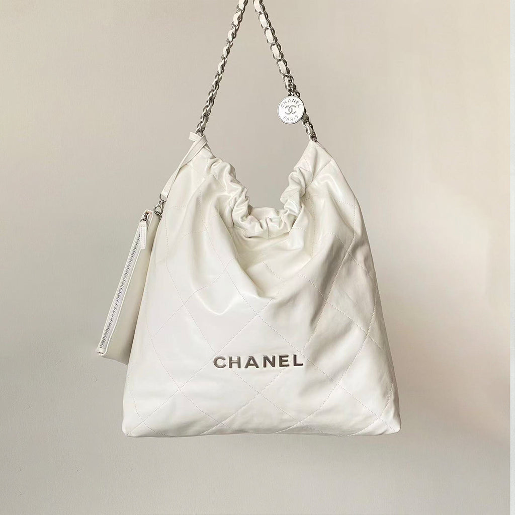 Chanel Large Bags  37 X 45 X 10 X 46 CM Collection Link Large Tote Women's Classic Waxed Leather Tote With Gold And Silver Buckles Leather-woven Chain And Luxurious Chain Strap Bags #196089