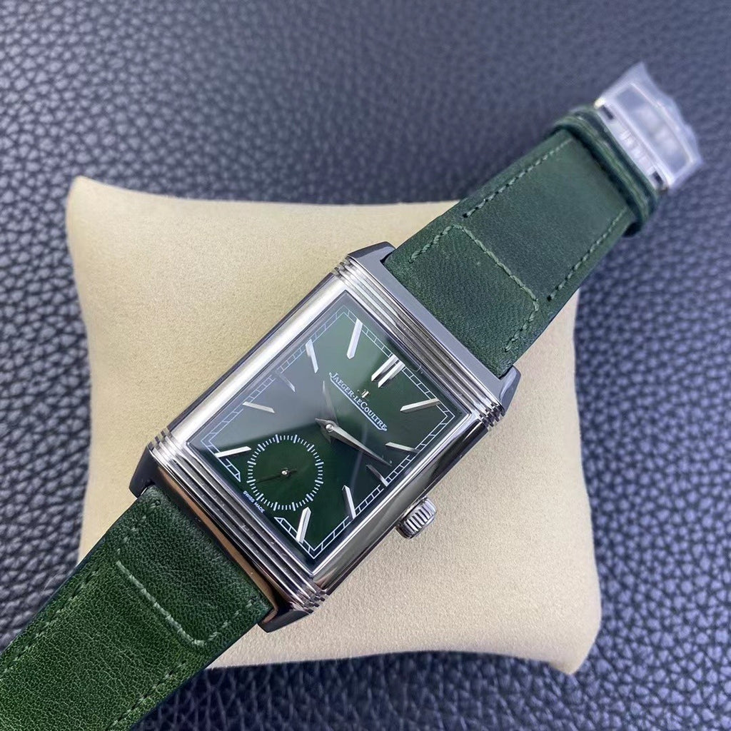 Jaeger LeCoultre Italian Calfskin Reversible Mechanical Watch #96921