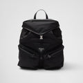 Prada Men's And Women's Large-capacity Backpack With Black Triangle Logo Stylish Travel And Hiking Backpack With A Sophisticated Casual Look Bags Bag #195657