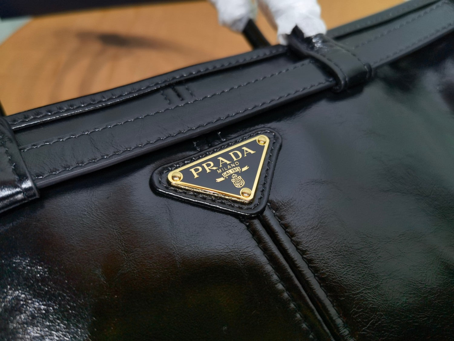 Prada Bonnie Soft Lux Women's Series Solid Color Oil-Waxed Leather Logo Handbag Casual Crossbody Bag Bags #77824