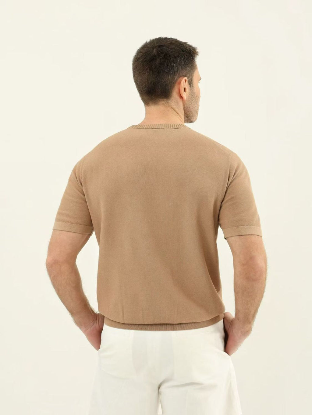 Loro Piana Solid Color Round Neck Pullover Short Sleeve T-shirt #377035