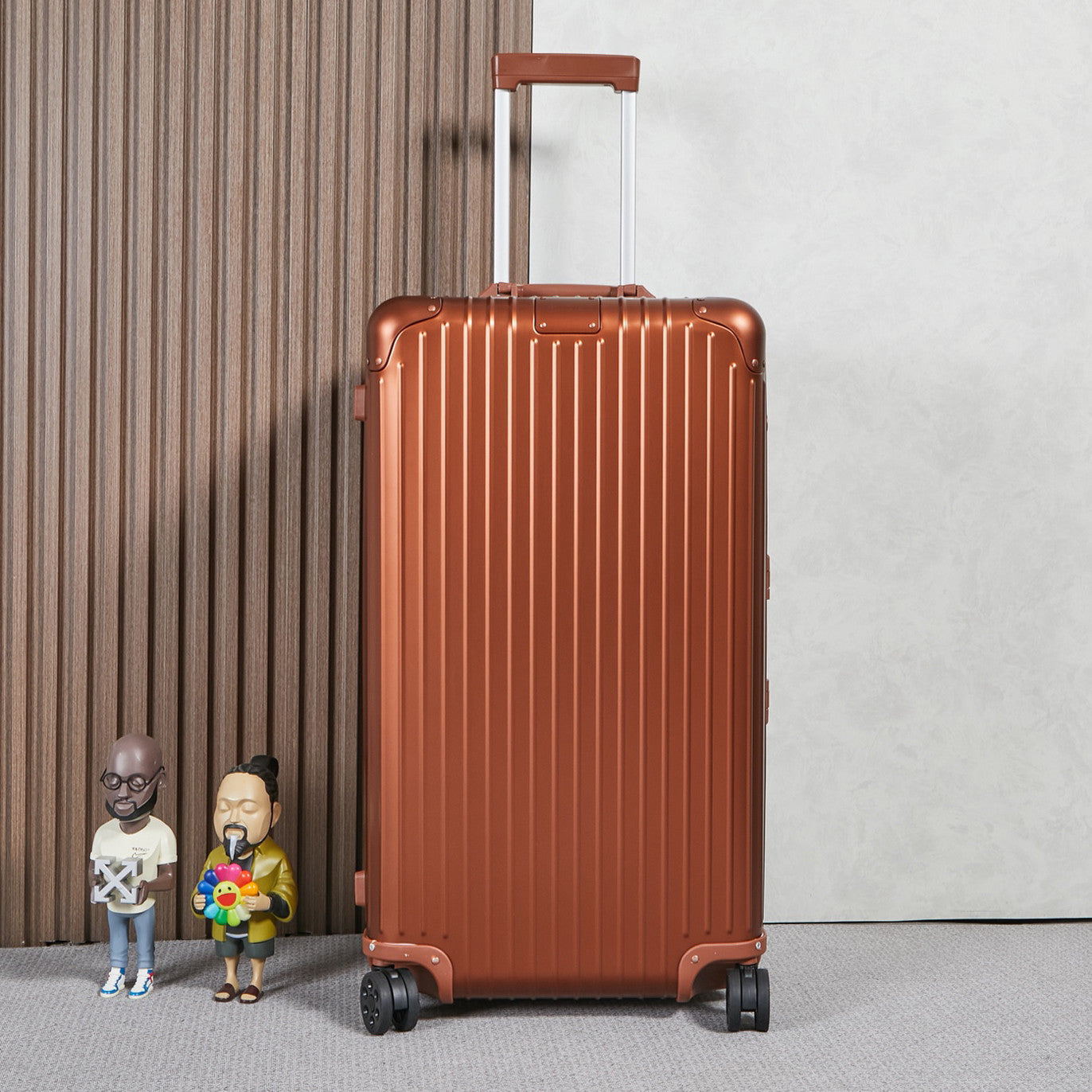 Rimowa Men's And Women's Fashion Classic Solid Color Checked Luggage With Retractable Handle 33-inch Suitcase Checked Luggage Bag Bags #79299