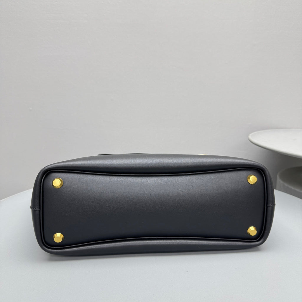 Balenciaga Bel Air Black Shoulder Bag With Gold Buckle And Belt Design Large Capacity Tote Bag Bags #84179A