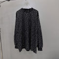 Balenciaga Men's Women's Spring and Autumn Cotton Printed Vintage Washed Loose Long Sleeve T-Shirt Ngvp #7134