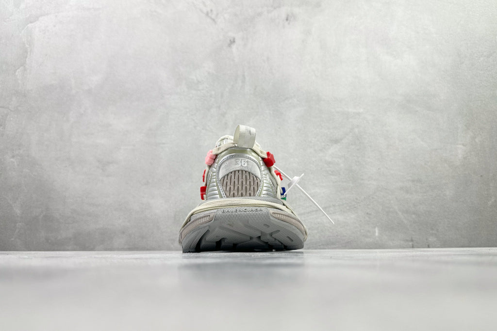 Balenciaga Women's 3xl Extreme Lace Sneaker in Eggshell Multicolor #376551