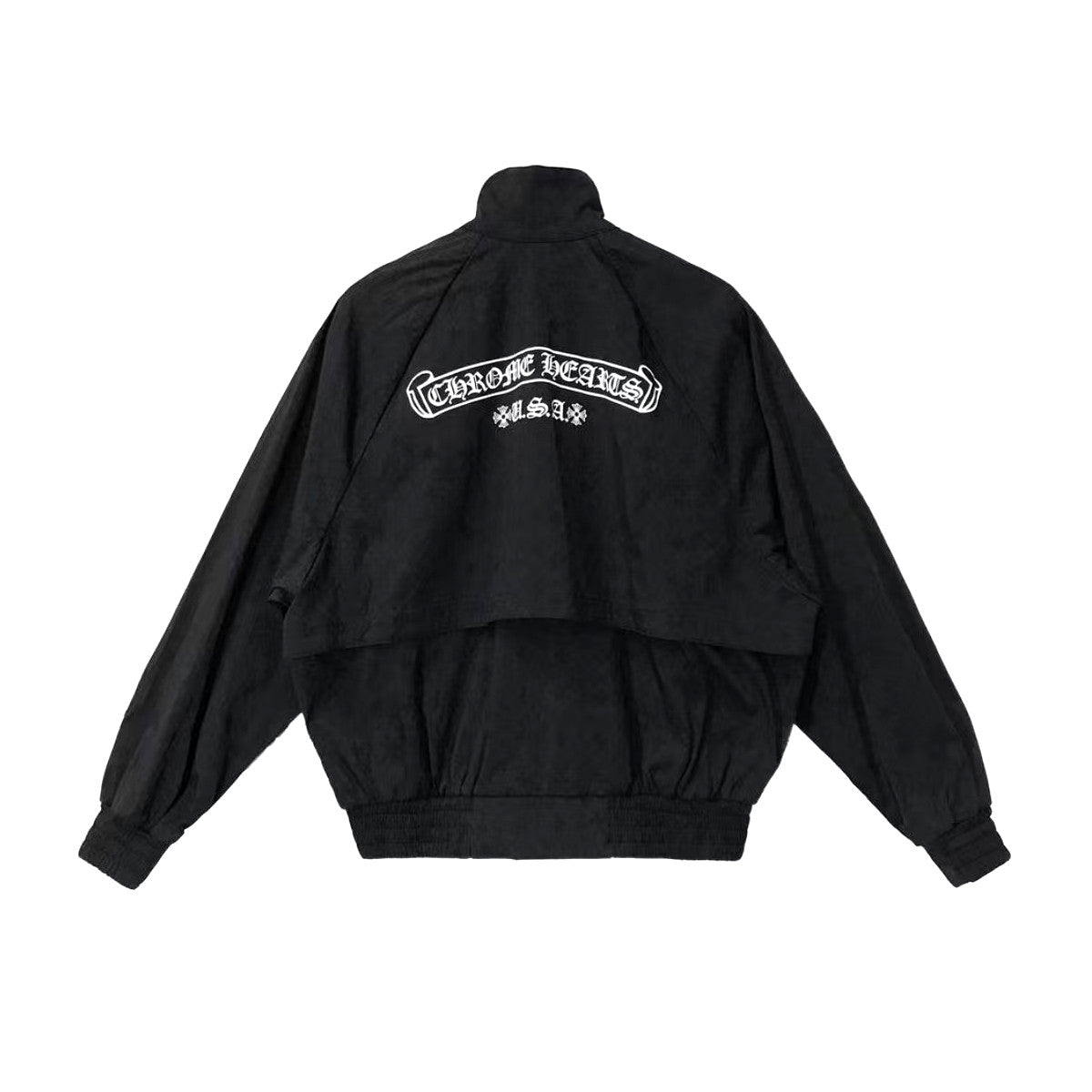 Chrome Hearts Men's And Women's Spring/Fall Fashion Casual Solid Color High Neck Classic Print Long Sleeve Jacket #79322